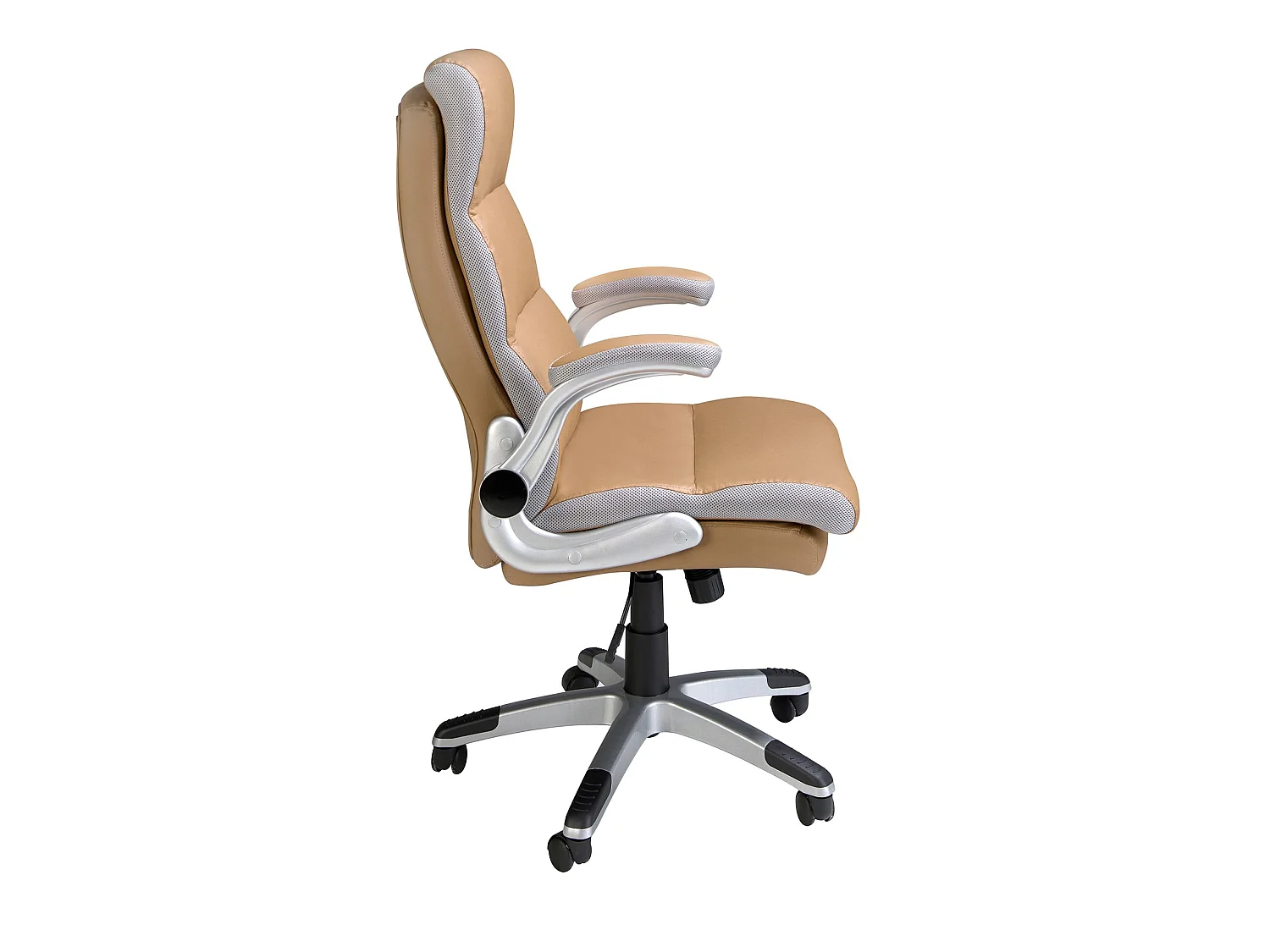 Fauteuil de bureau pivotante en similicuir marron 4141 ANGEL CERDA