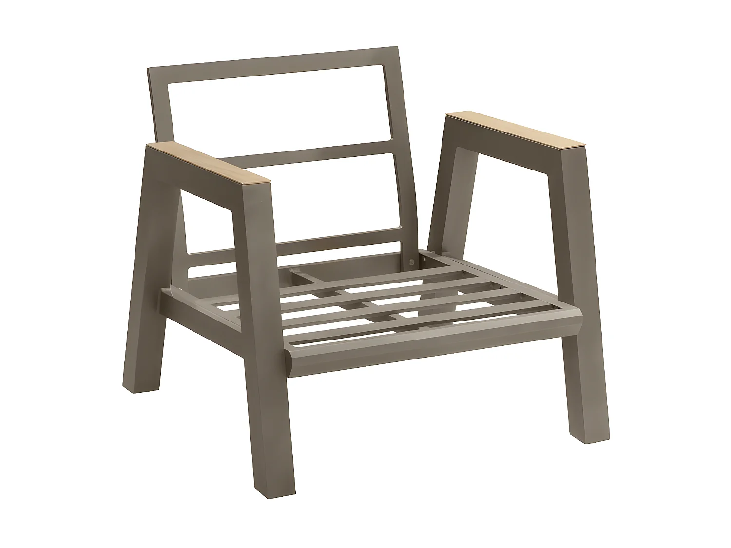 Salon de jardin 5 places Axiome beige et praline Hespéride