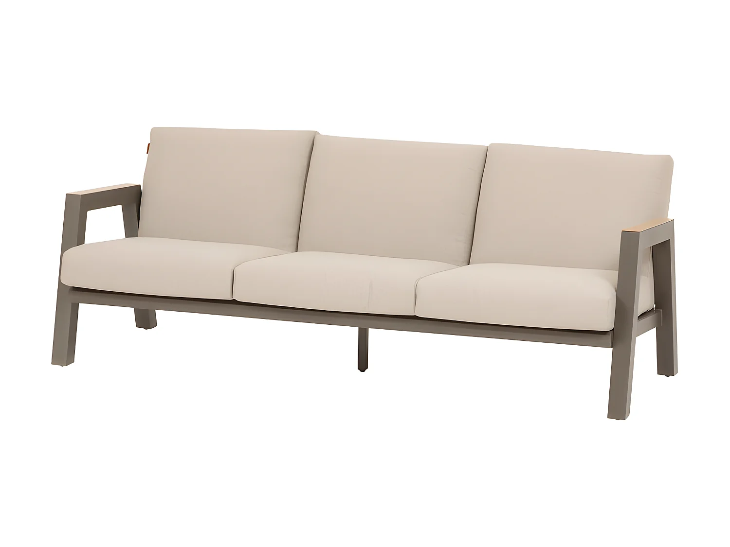 Salon de jardin 5 places Axiome beige et praline Hespéride