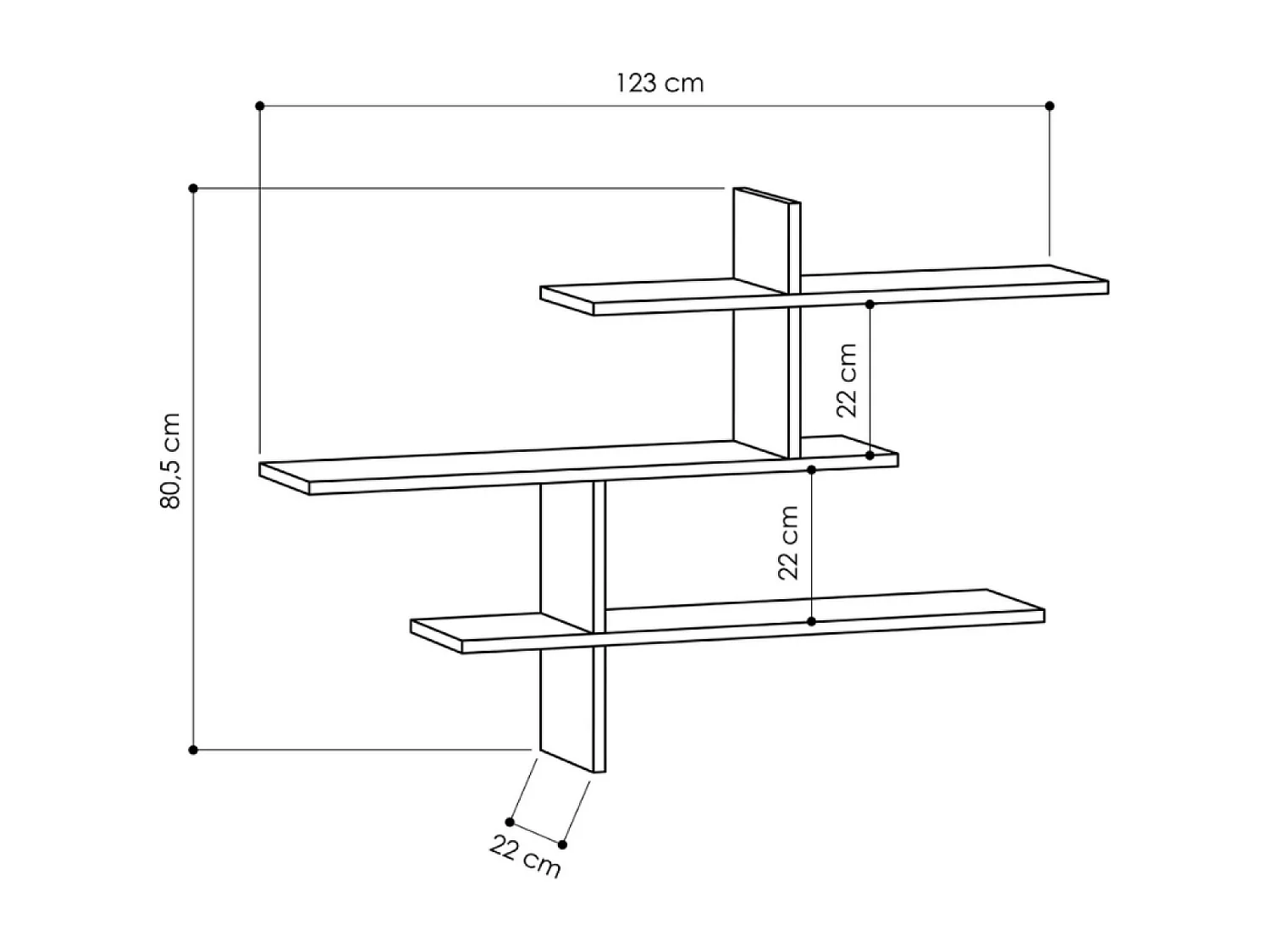 Design-Wandregal TANA