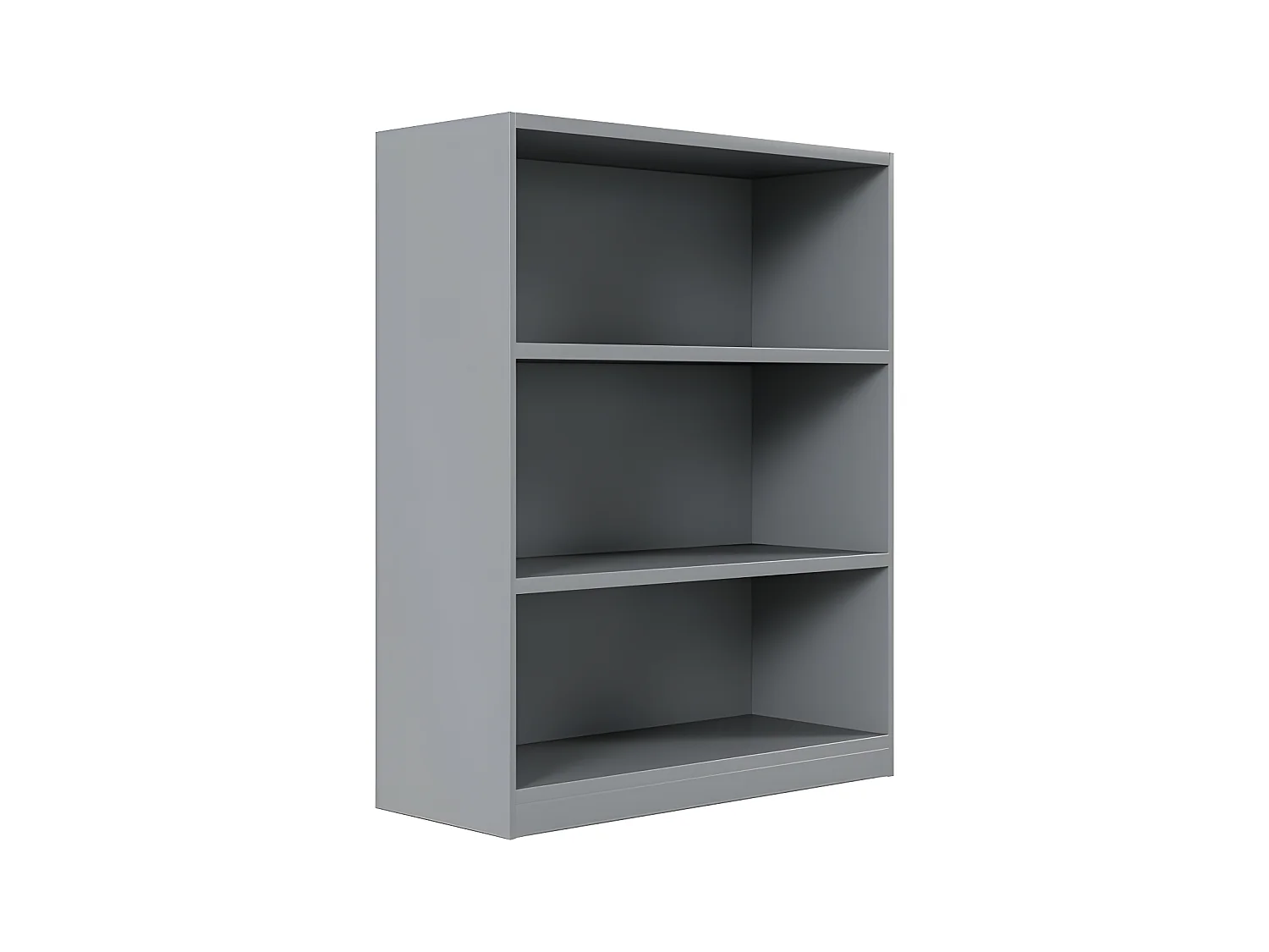 Hochbett 90x200 cm – mit Stauraummöbeln und Schreibtisch – Massivholz – Grau