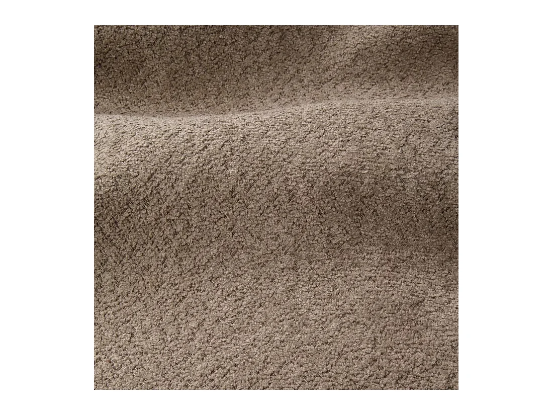 Canapé angle gauche convertible dunlopillo 5 places bouclette taupe