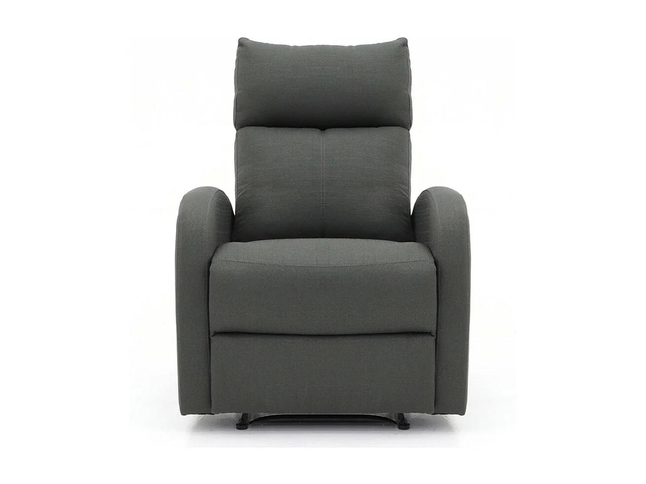 Relaxfauteuil ERA manueel verstelbaar in PU materiaal, grijs, een uitzonderlijke fauteuil