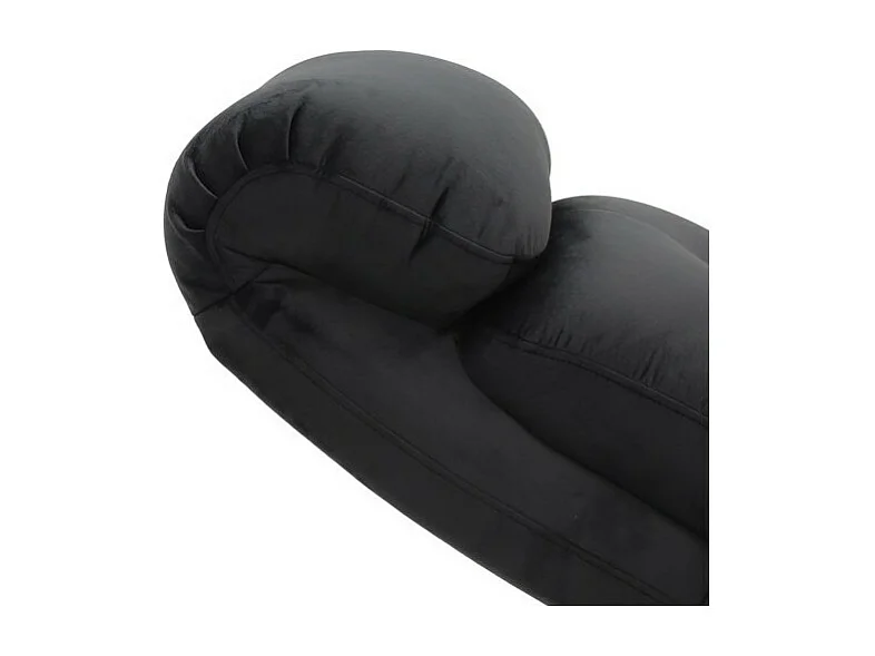 Handmatig verstelbare relaxfauteuil VENISE in de kleur zwart