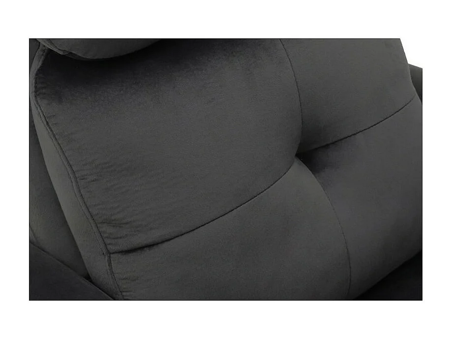 Handmatig verstelbare relaxfauteuil VENISE in de kleur zwart