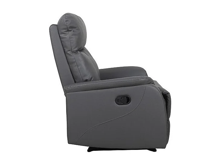 Manueel verstelbare relaxfauteuil BERLIN in grijze kleur