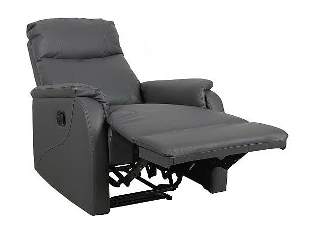 Manueel verstelbare relaxfauteuil BERLIN in grijze kleur