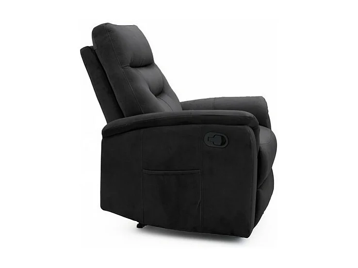 Handmatig verstelbare relaxfauteuil PARIS in de kleur zwart