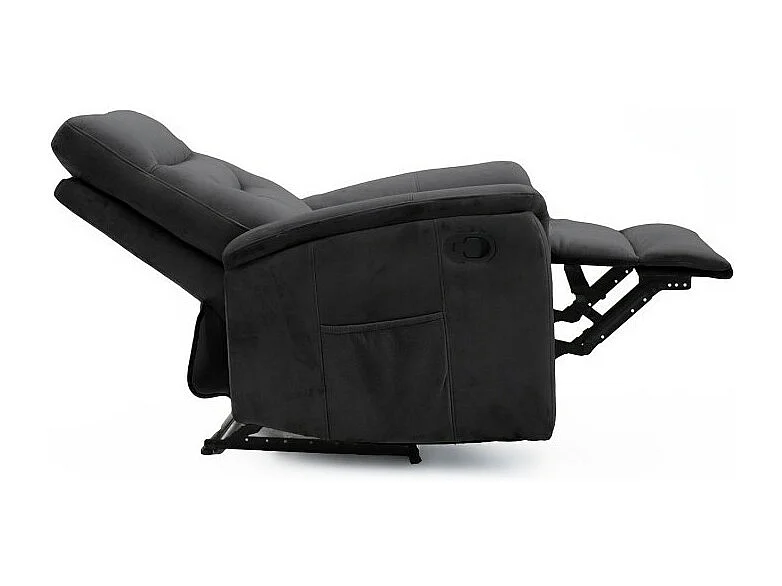 Handmatig verstelbare relaxfauteuil PARIS in de kleur zwart