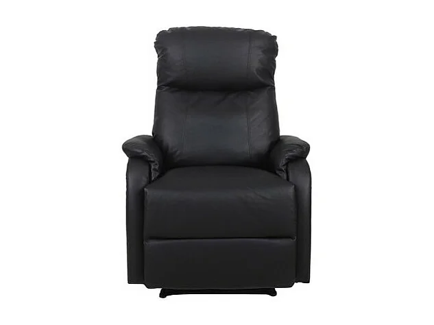 Handmatig verstelbare relaxfauteuil BERLIN in de kleur zwart