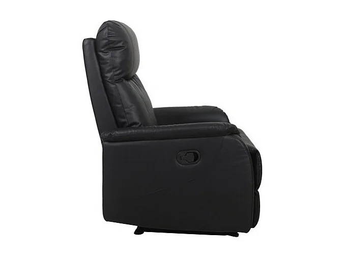 Handmatig verstelbare relaxfauteuil BERLIN in de kleur zwart