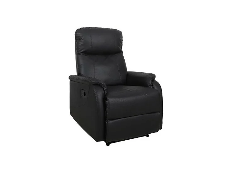 Handmatig verstelbare relaxfauteuil BERLIN in de kleur zwart
