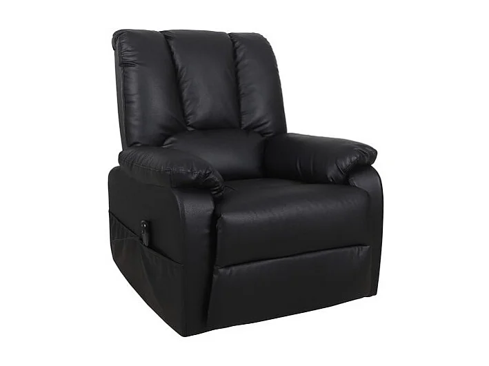 Fauteuil relax electrique TAIWAN simili noir PU