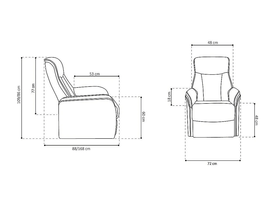 Fauteuil relaxation électrique JUAN coloris gris