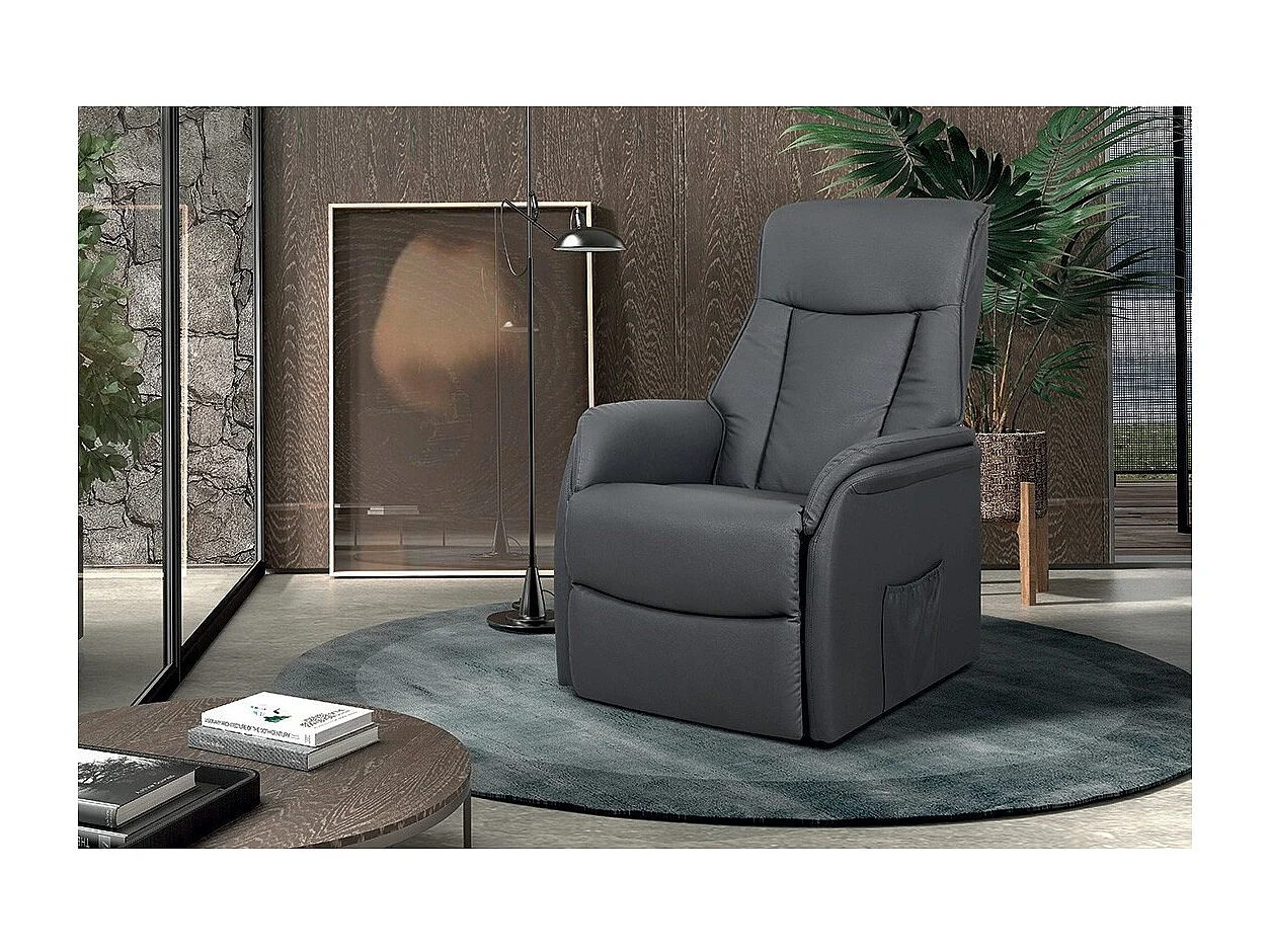 Fauteuil relaxation électrique JUAN coloris gris