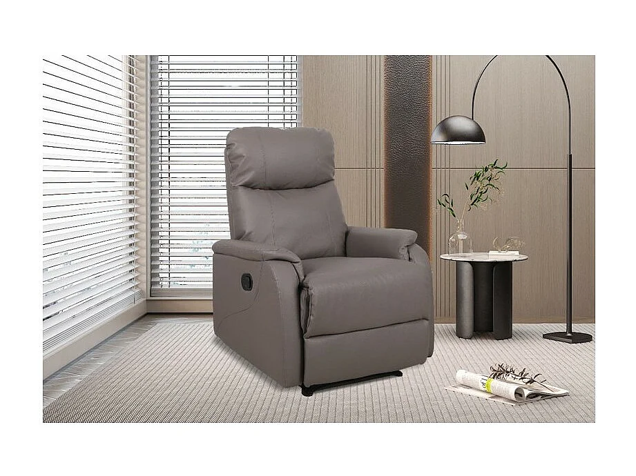 Poltrona reclinável manual TOKIO na cor taupe