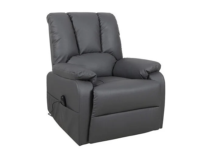 Fauteuil relax électrique TAIWAN simili gris PU