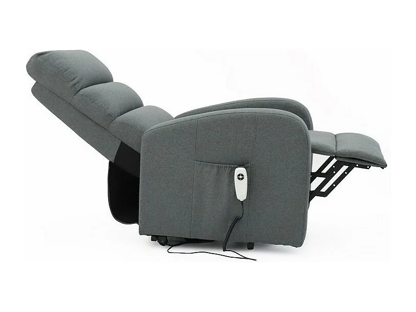 Fauteuil relax electrique SYDNEY Tissu Gris Foncé