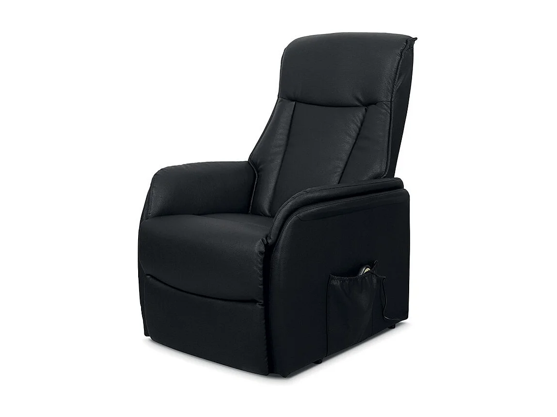 Elektrische relaxfauteuil JUAN in de kleur zwart