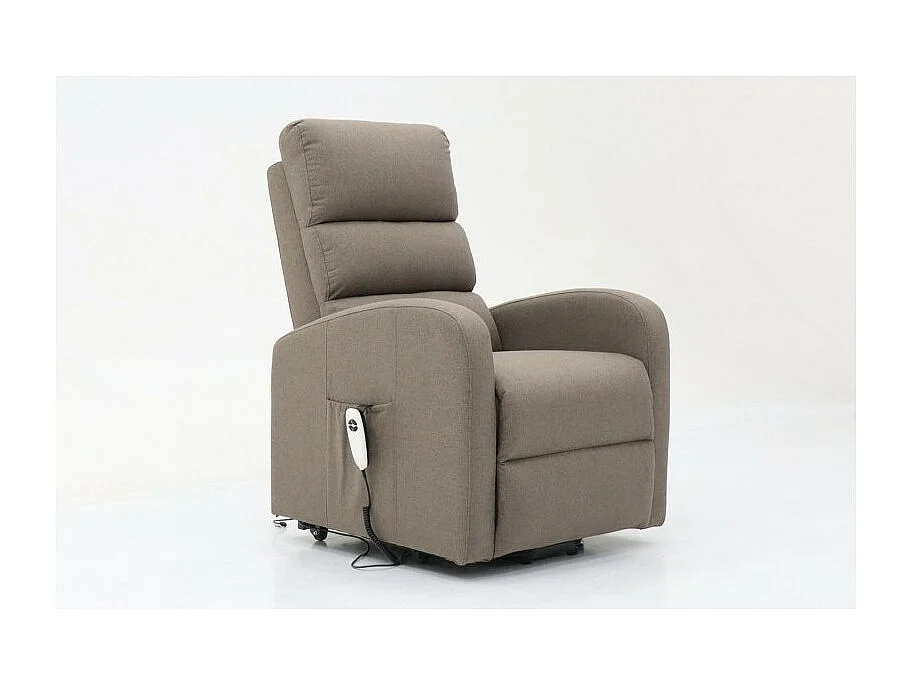 Elektrischer Relaxsessel SYDNEY Stoff Taupe