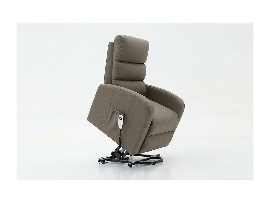 Elektrischer Relaxsessel SYDNEY Stoff Taupe
