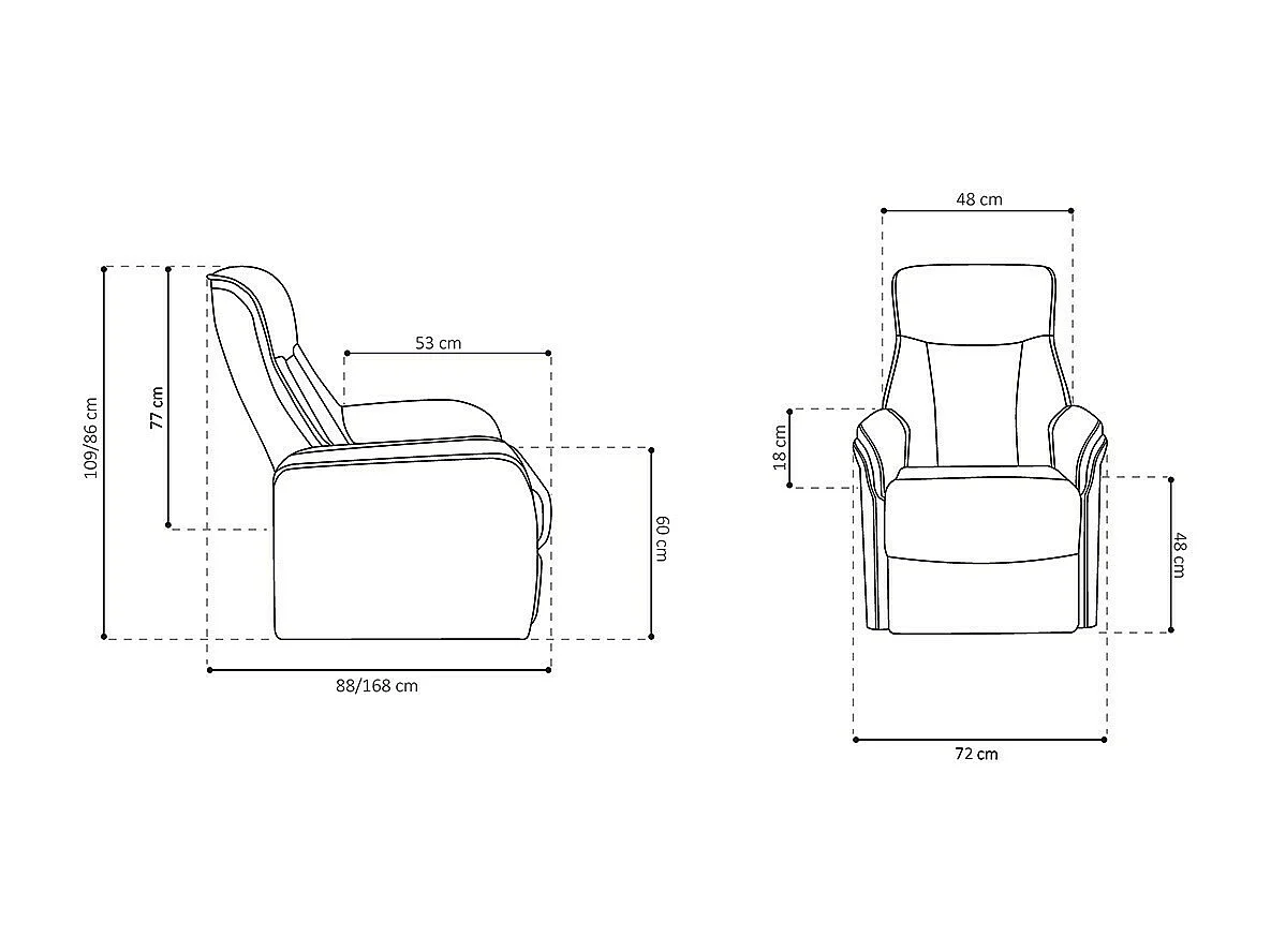 Fauteuil relaxation électrique JUAN coloris taupe