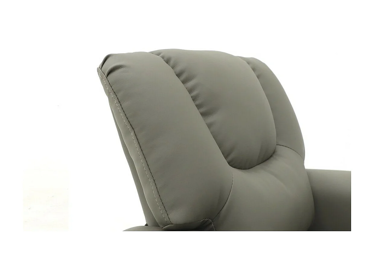 Mini relaxfauteuil ITCHI handmatig verstelbaar, materiaal PU, kleur grijs.