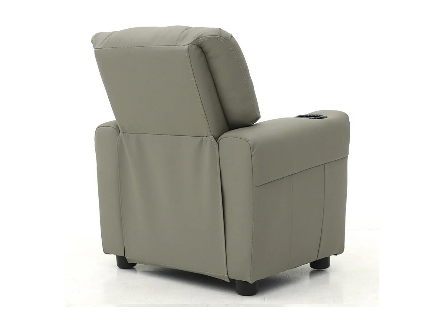 Mini relaxfauteuil ITCHI handmatig verstelbaar, materiaal PU, kleur grijs.