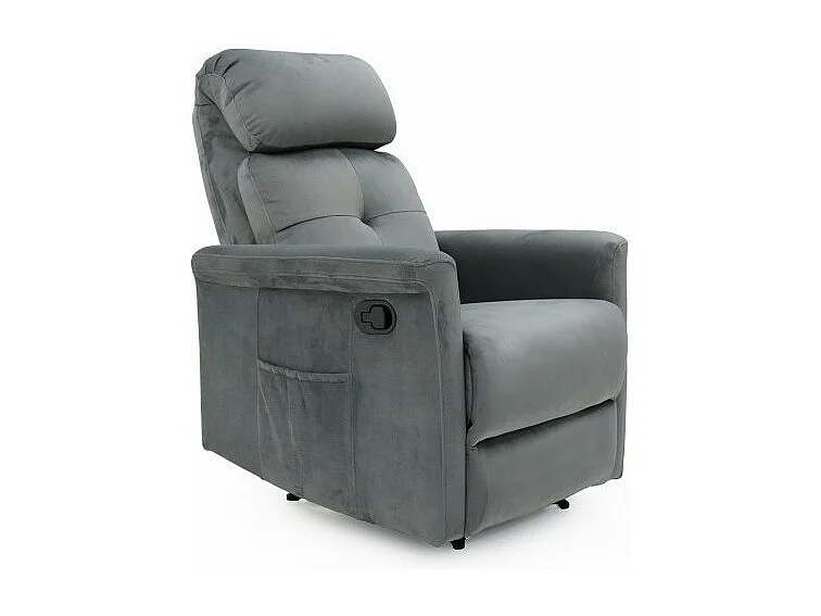 Fauteuil relaxation relevable manuellement VENISE coloris gris