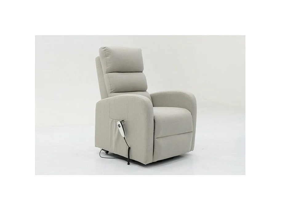 Fauteuil relaxation releveur electrique SYDNEY Tissu Gris clair