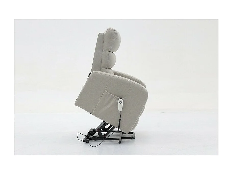 Fauteuil relaxation releveur electrique SYDNEY Tissu Gris clair