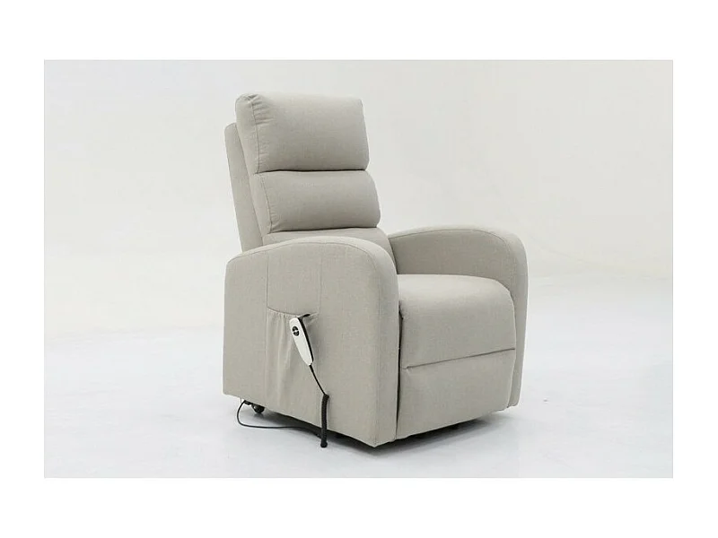 Fauteuil relaxation releveur electrique SYDNEY Tissu Gris clair