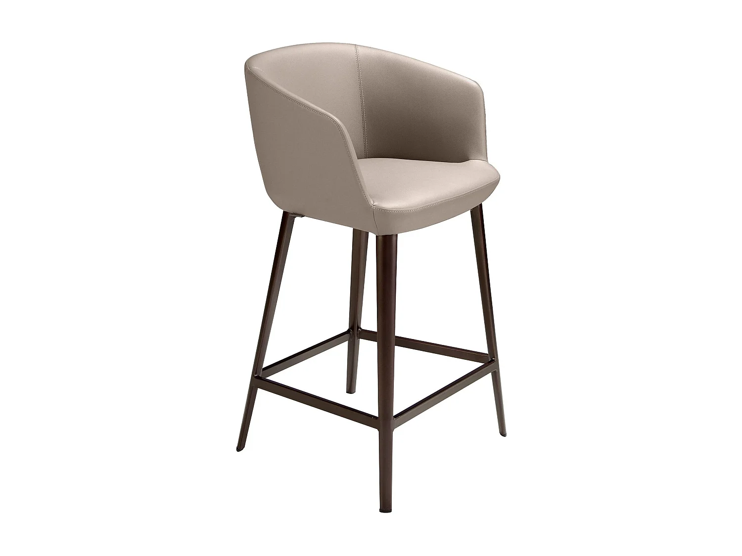 Tabouret en similicuir gris 4134 ANGEL CERDA