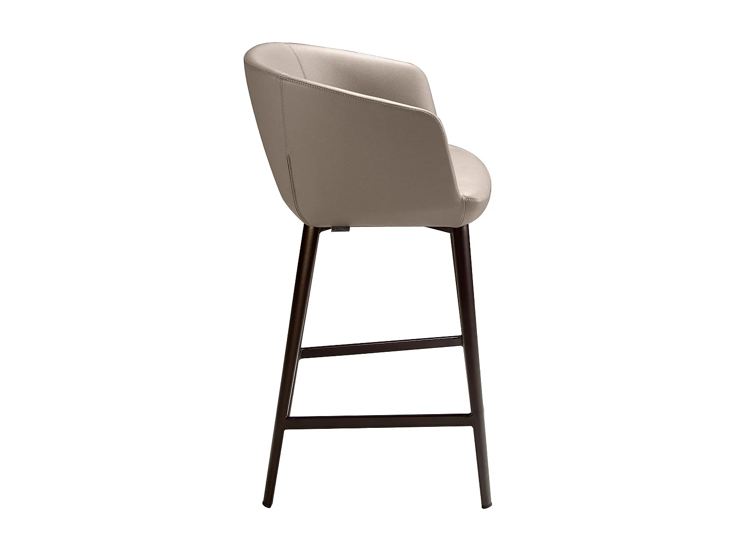 Tabouret en similicuir gris 4134 ANGEL CERDA