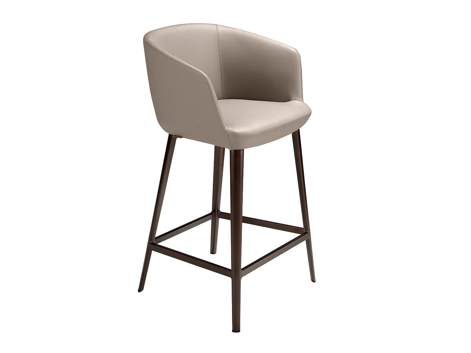 Tabouret en similicuir gris 4134 ANGEL CERDA