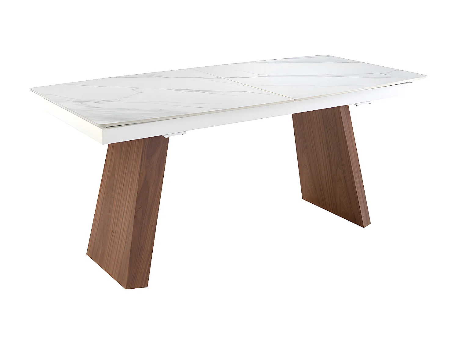 Table à manger à rallonge baril ovale marbre porcelaine 1134 ANGEL CERDA