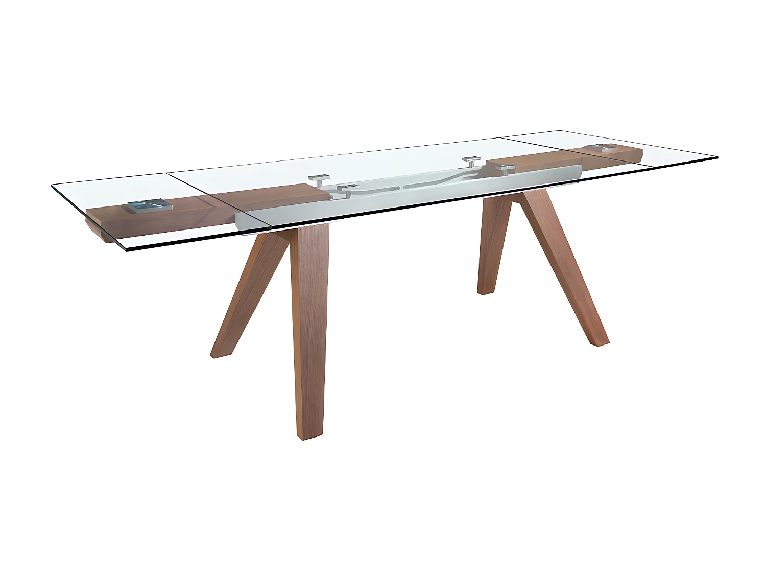 Tavolo da pranzo allungabile rettangolare vetro temperato   1131 ANGEL CERDA