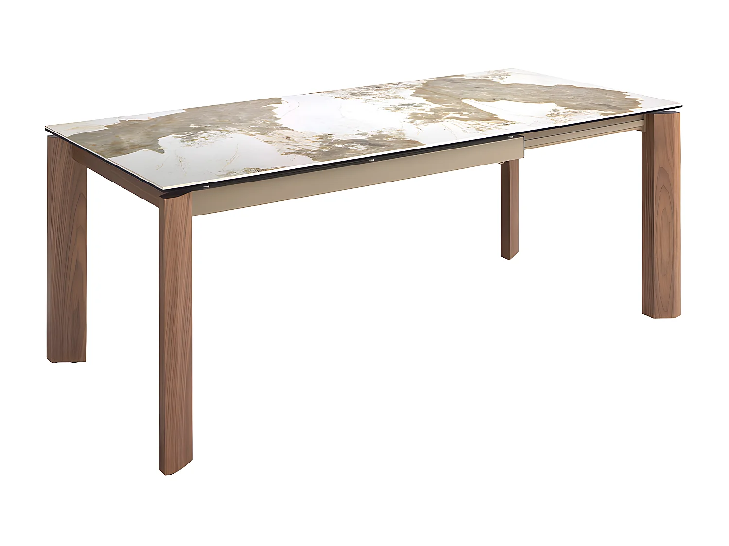 Table à manger à rallonge rectangulaire marbre porcelaine 1118 ANGEL CERDA