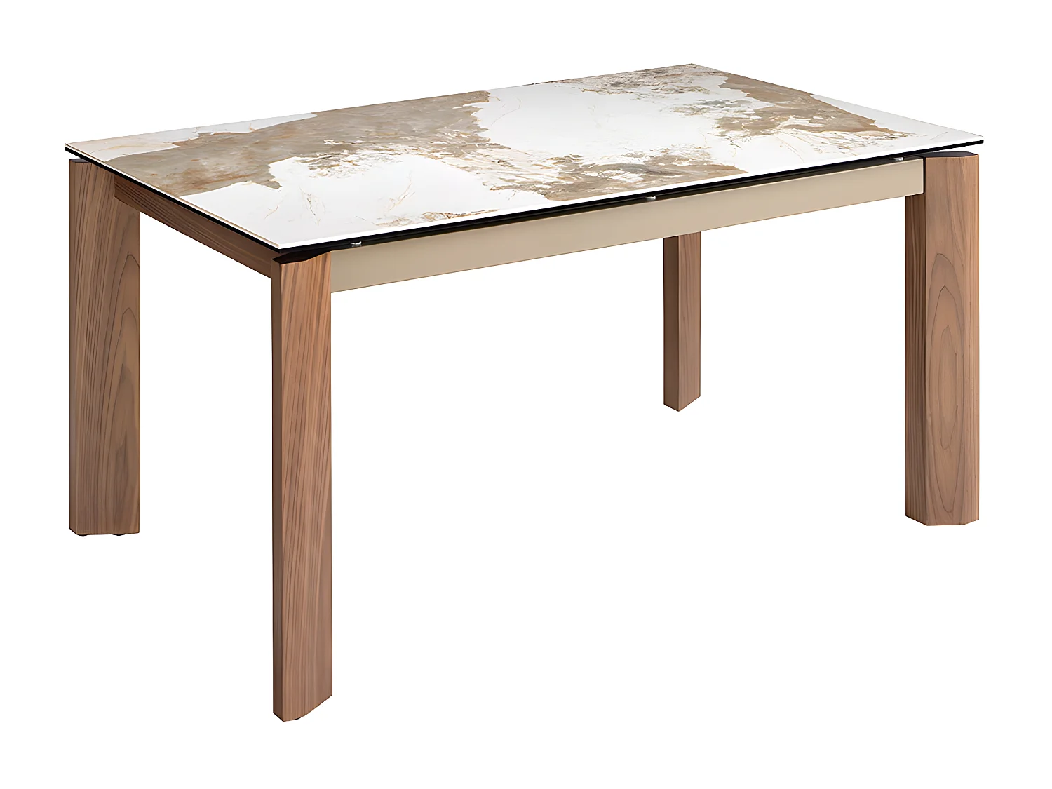 Table à manger à rallonge rectangulaire marbre porcelaine 1118 ANGEL CERDA