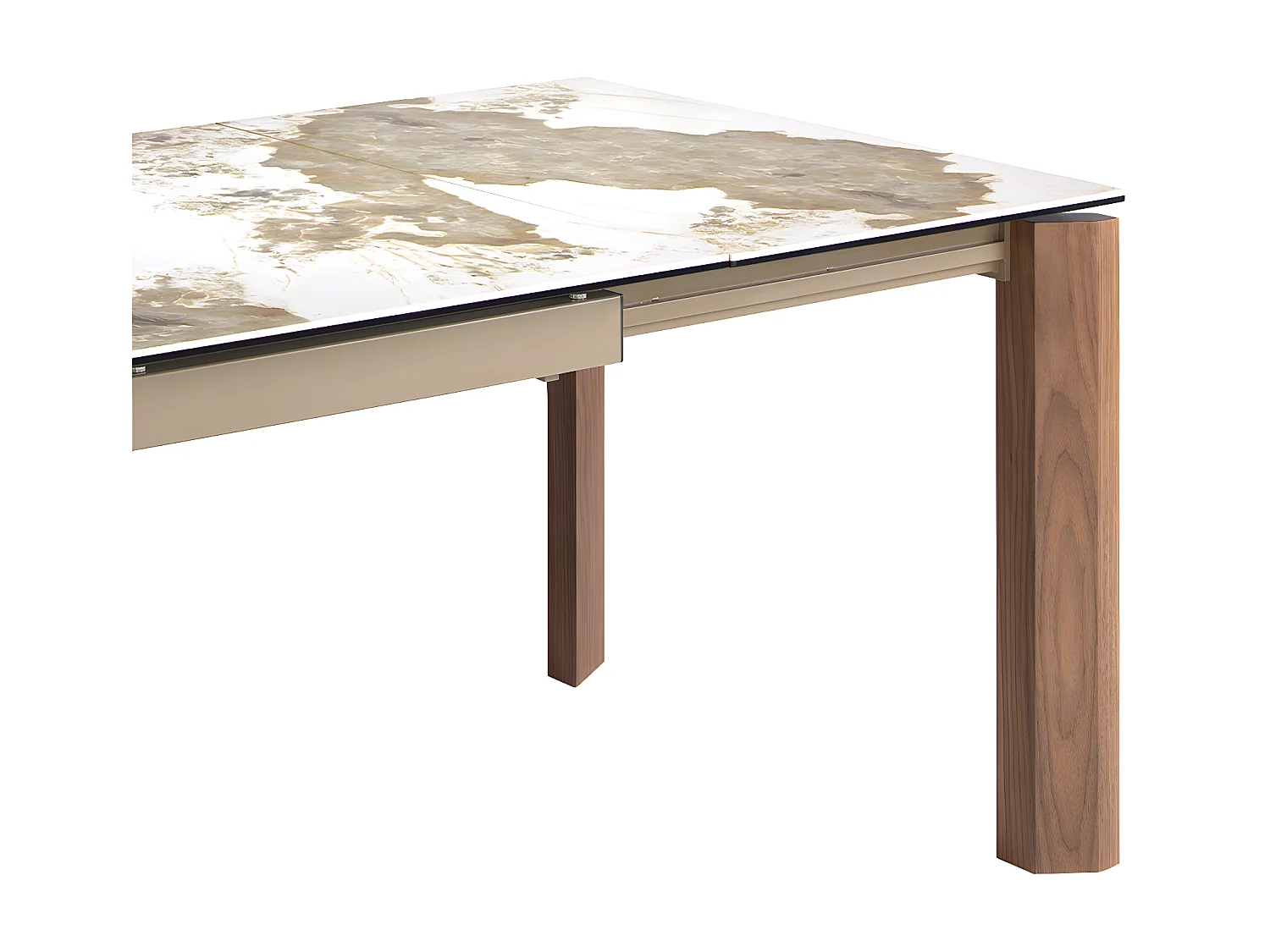 Table à manger à rallonge rectangulaire marbre porcelaine 1118 ANGEL CERDA