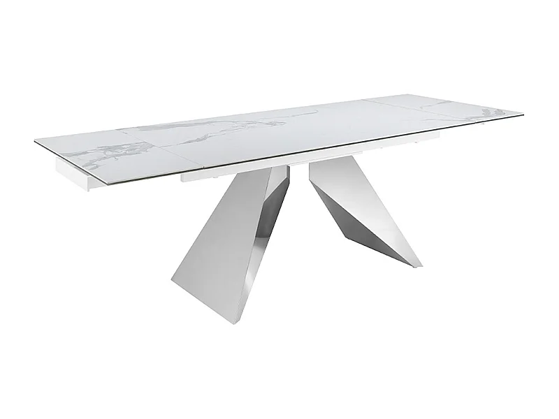 Table à manger à rallonge rectangulaire marbre porcelaine 1116 ANGEL CERDA