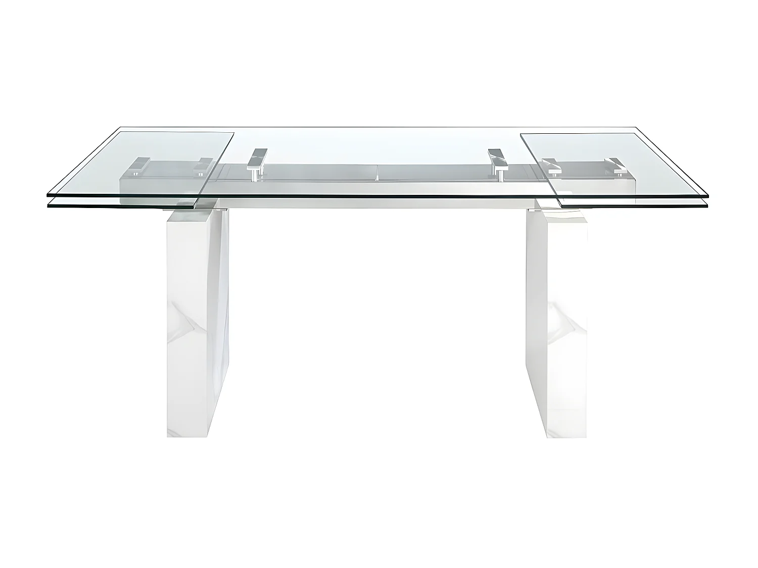 Table à manger à rallonge rectangulaire verre trempé 1112 ANGEL CERDA