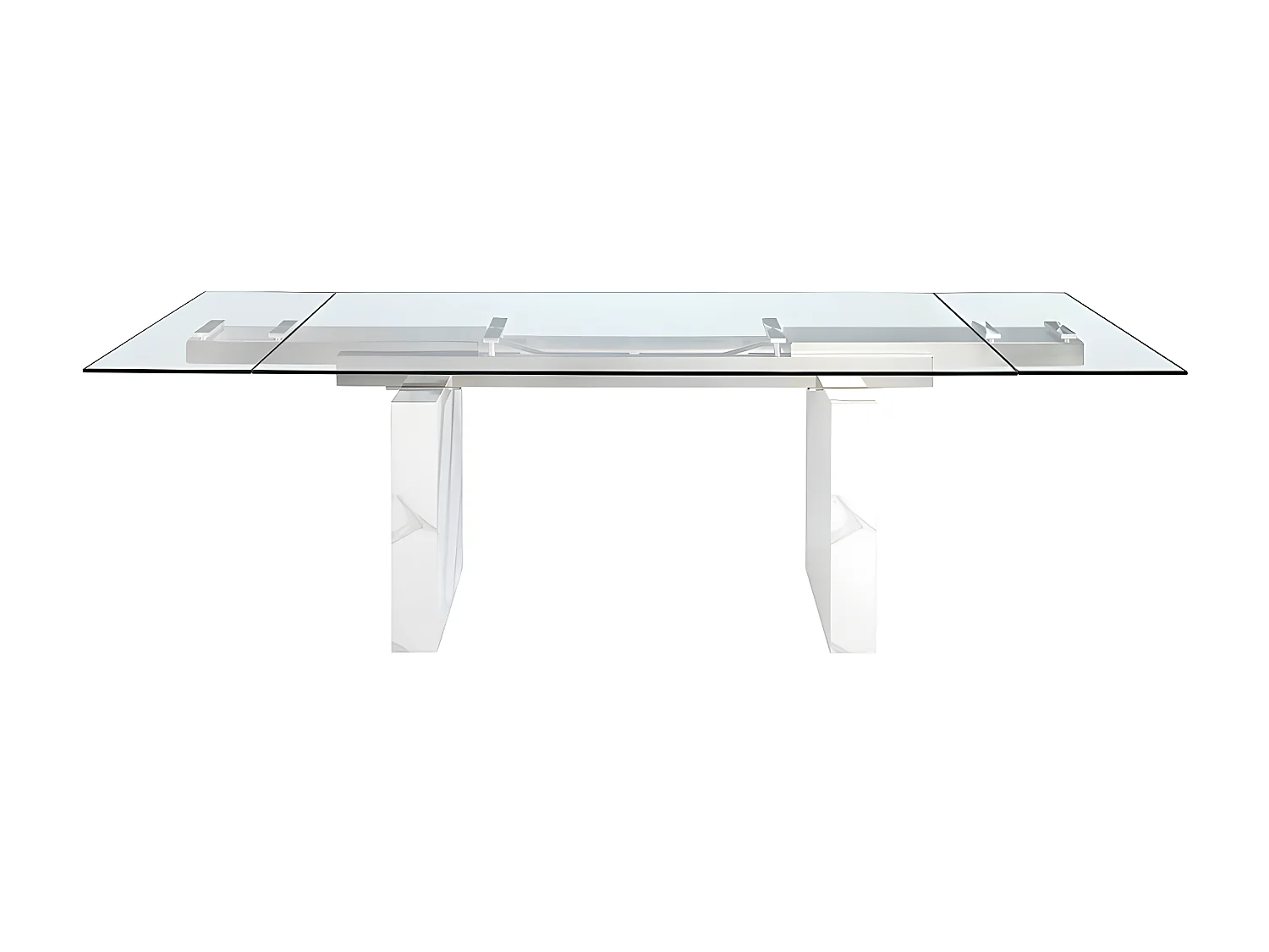 Table à manger à rallonge rectangulaire verre trempé 1112 ANGEL CERDA