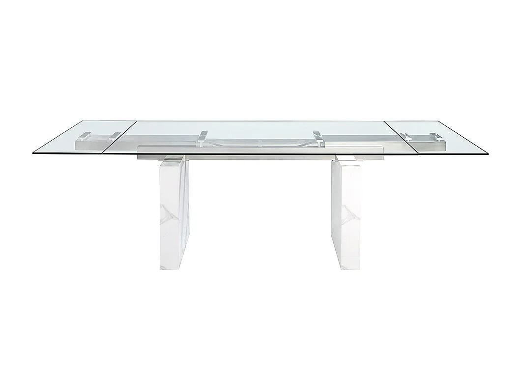 Table à manger à rallonge rectangulaire verre trempé 1112 ANGEL CERDA