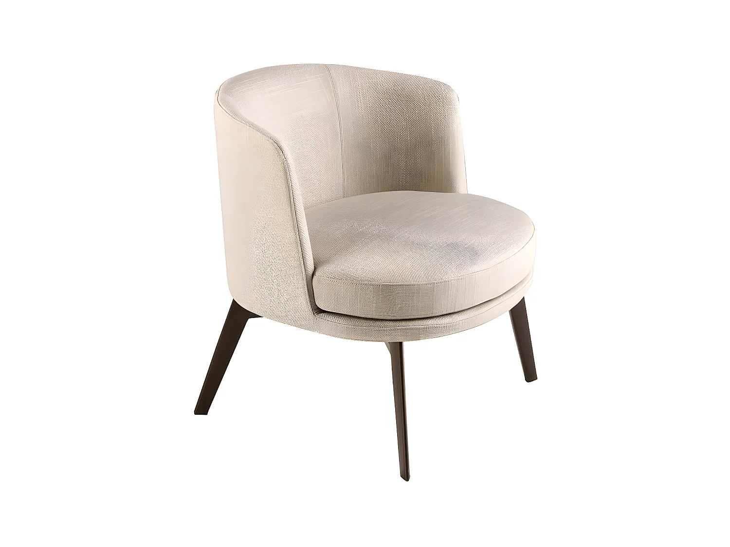Fauteuil en tissu crème 5108 ANGEL CERDA