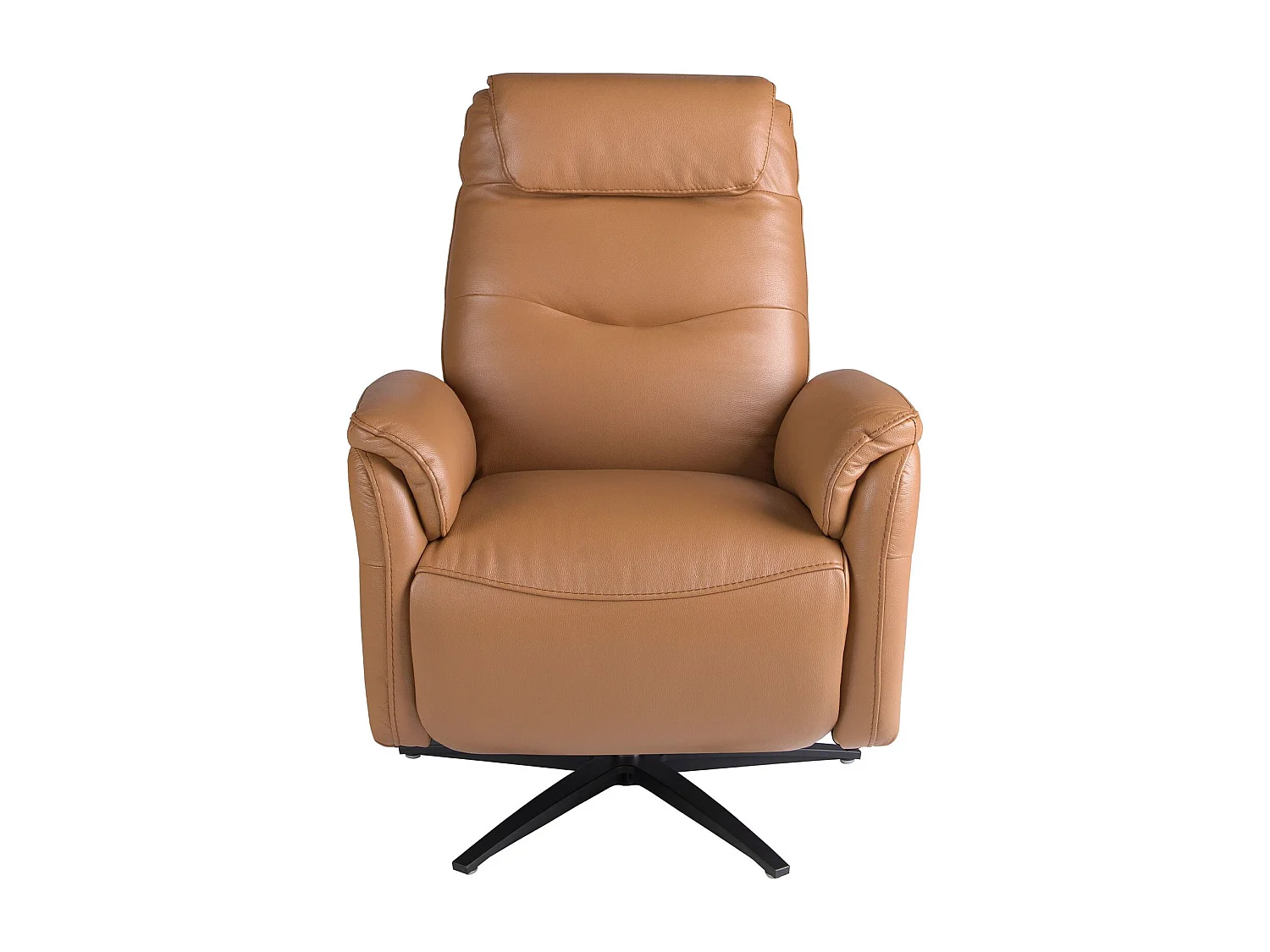 Fauteuil pivotant en cuir marron 5115 ANGEL CERDA