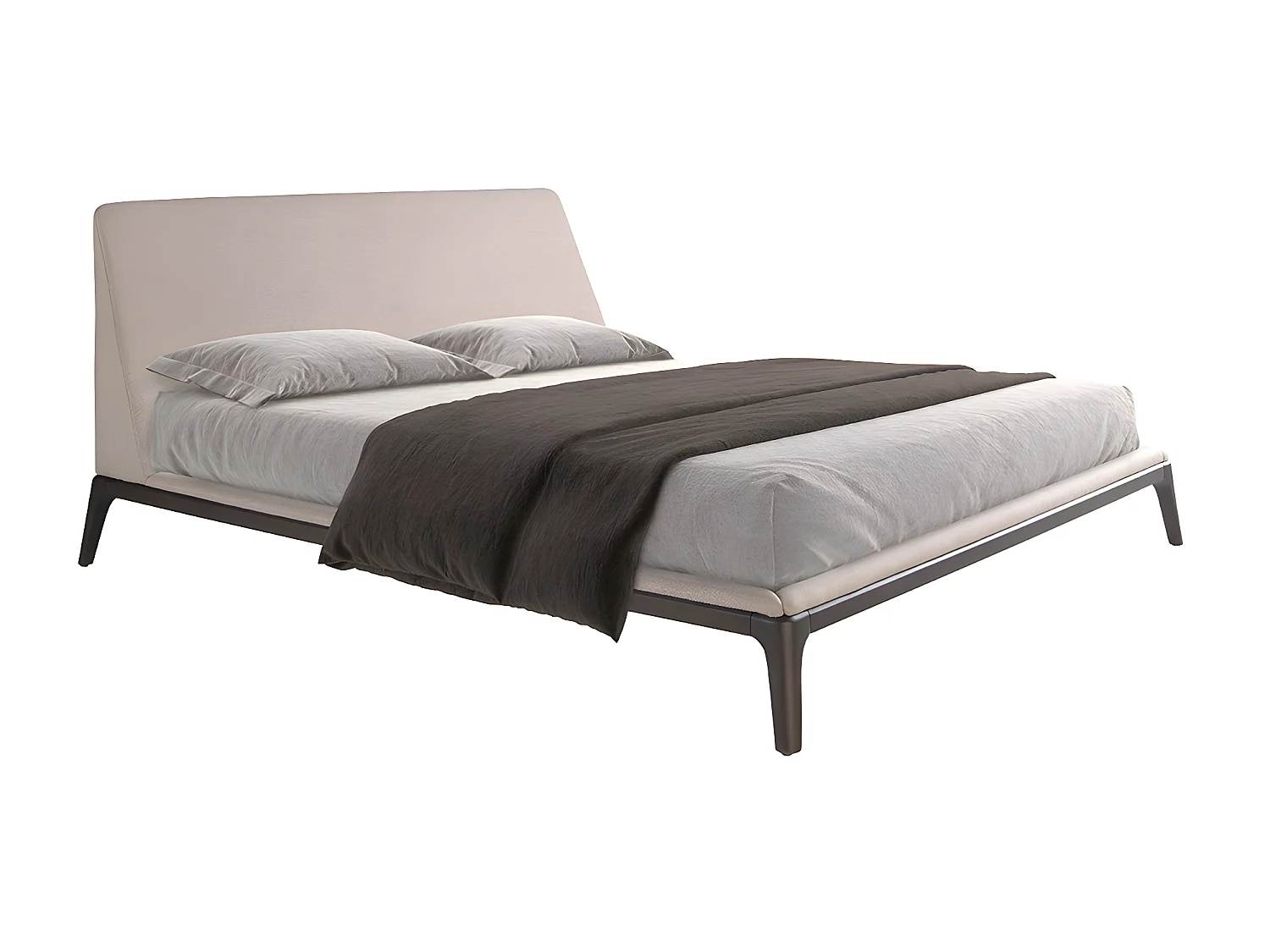 Lit en tissu gris 7155 ANGEL CERDA