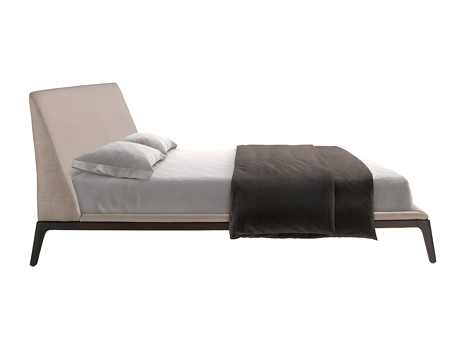 Lit en tissu gris 7155 ANGEL CERDA