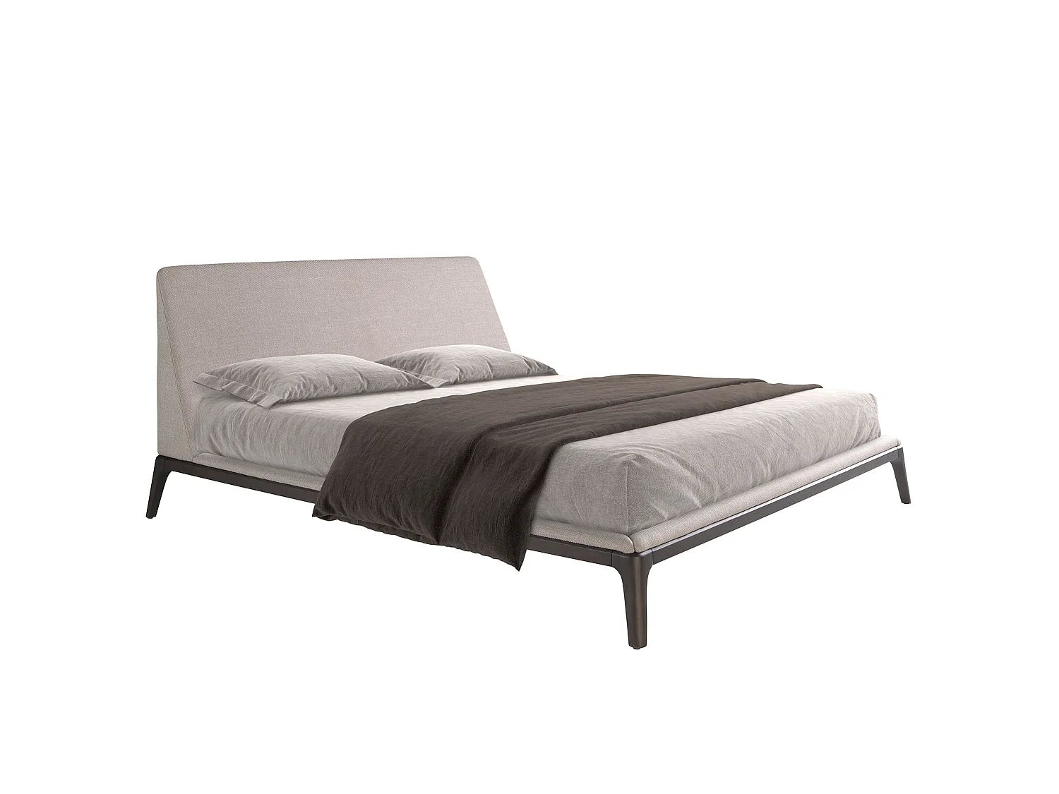Lit en tissu gris 7155 ANGEL CERDA