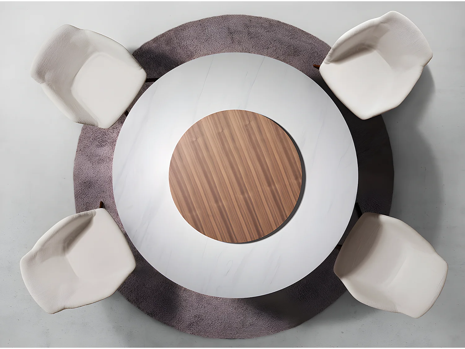 Esstisch runde porzellanmarmor  1137 ANGEL CERDA